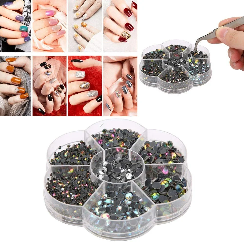 Скляні стрази 2-6 мм для виготовлення ювелірних виробів своїми руками, різні кольори, спеціальний скляний матеріал для одягу та взуття (1), фото №4