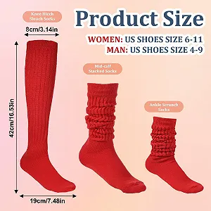 Очень длинные костюмные носки, женские неоновые гольфы, женские носки-гармошки, вязаные носки для сапог, спортивные носки, многослойные носки, неоновая одежда в стиле 90-х, термоноски, наряд в стиле 80-х synthetic.ua - Фото 1