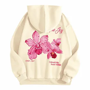 Женский Худи 2025 Модный С принтом букв Длинный рукав Спортивный synthetic.ua - Фото 1