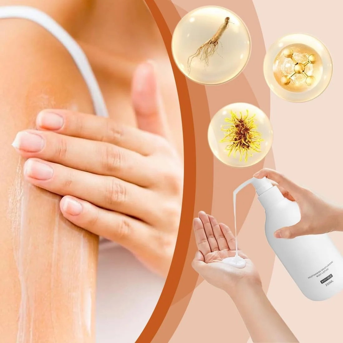 Лосьон для тела с ниацинамидом, осветляющий и увлажняющий лосьон для тела, корейский уход для сухой кожи, фото №6 Лосьон для тела с ниацинамидом, осветляющий и увлажняющий лосьон для тела, корейский уход для сухой кожи, фото №6