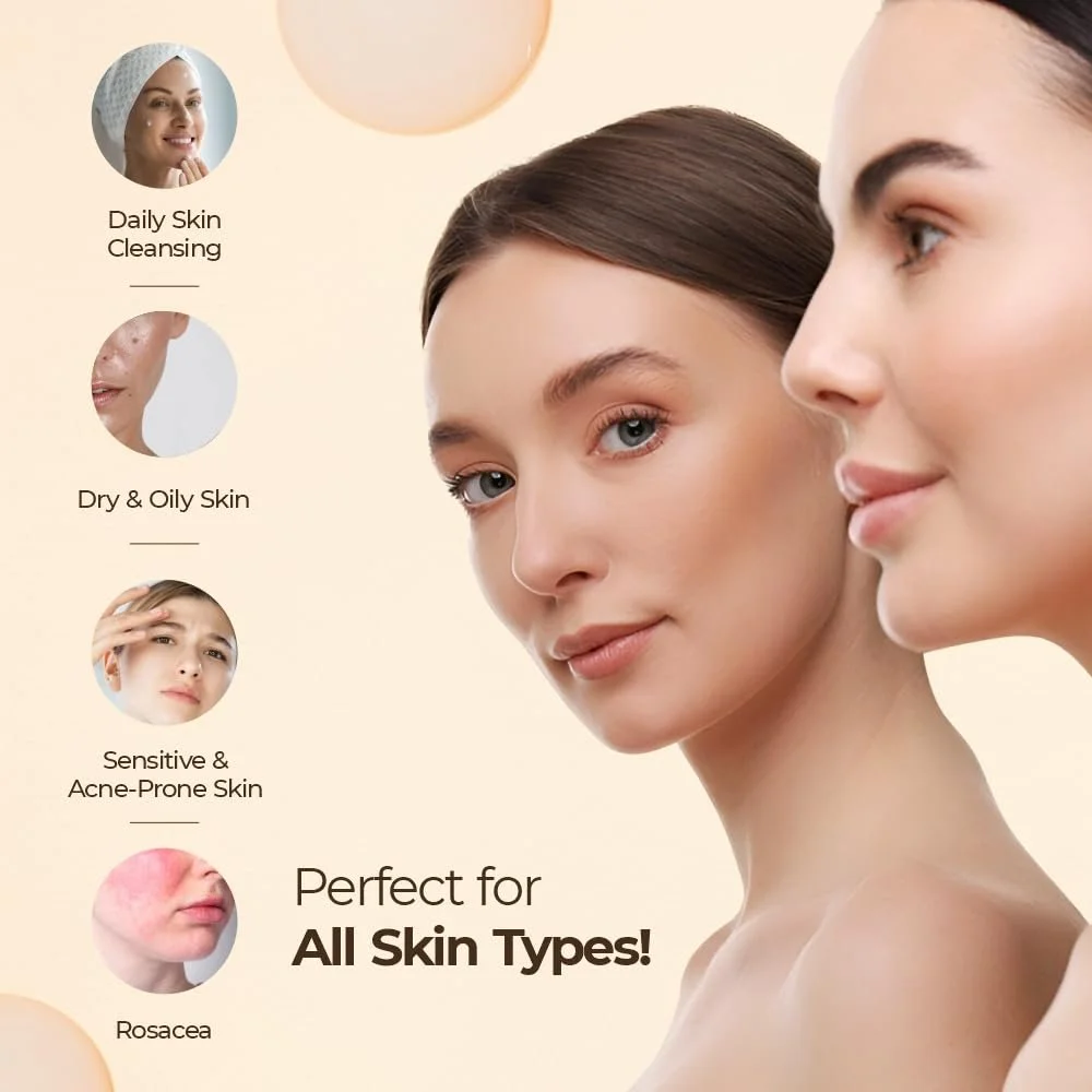 Очищувальний засіб для обличчя Brinton UV Doux, збагачений гіалуроновою кислотою, олією жожоба, ніацинамідом, фото №7