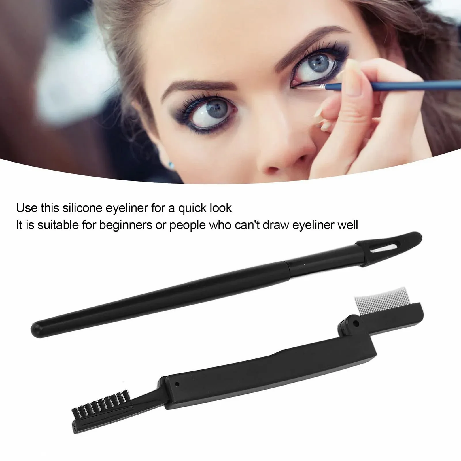 Силіконовий олівець для очей з ергономічною ручкою для швидкого та точного макіяжу, фото №2 Силіконовий олівець для очей з ергономічною ручкою для швидкого та точного макіяжу, фото №2
