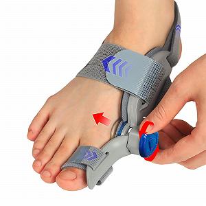 Шина для корекції Hallux Valgus LURICO з регульованою шиною та 2 силіконовими роздільниками для кісточок - Фото 1