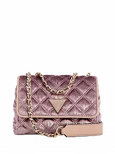 Міні Сумка GUESS Giully Mini 2 Compartment Convertible Flap XS Ліловий - Фото 1