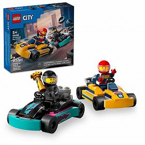 Ігровий набір LEGO City Go-Karts і Racer, 2 мініфігурки водіїв, гоночний автомобіль - Фото 1