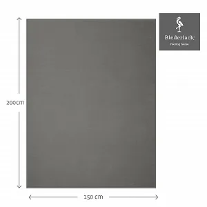 Одеяло Biederlack Fluffy Хлопок Графит 150 x 200 см synthetic.ua - Фото 1
