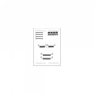 Комплект аксессуаров, стояночные тормозные колодки TRISCAN 8105 152560 для заднего моста - Фото 1