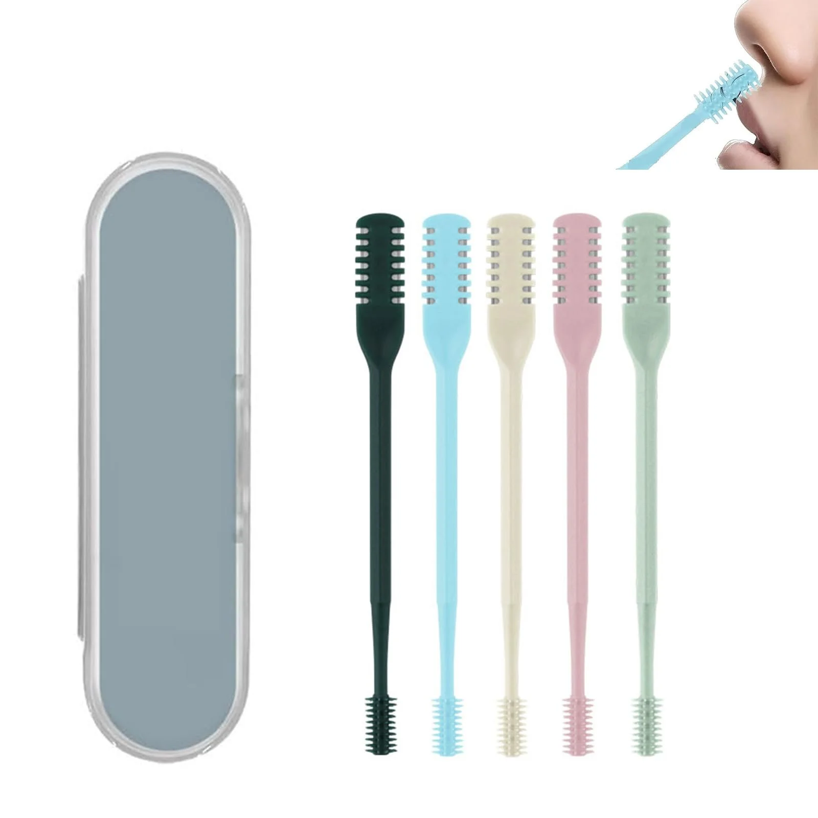 Набор SoeUyd 5 Нож для волос в носу 2-в-1 Двойной с двусторонним лезвием, фото №2