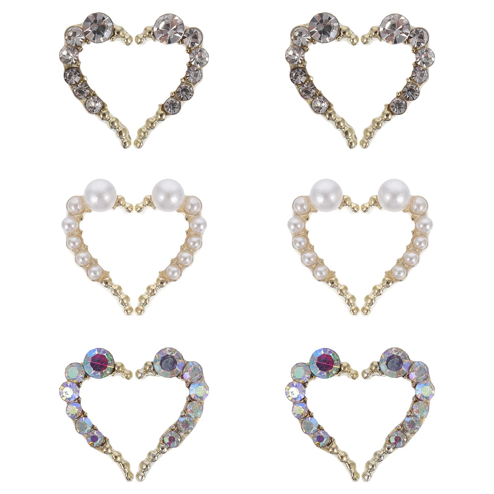 Стрази для нігтів Lurrose Прикраса для нігтів Серце, фото №1