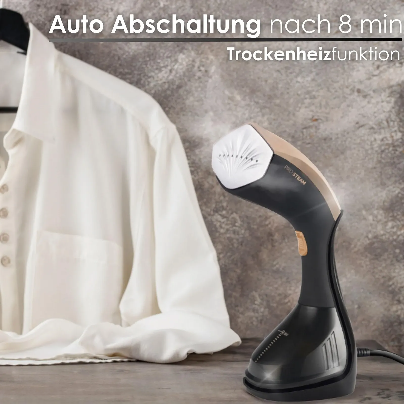 Отпариватель 1500 W 20 г/мин 230 мл портативный, фото №4