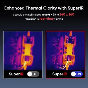 Тепловизионная камера HIMICRO Eco 240 x 240 50mk 25Hz Черный synthetic.ua - Фото 1