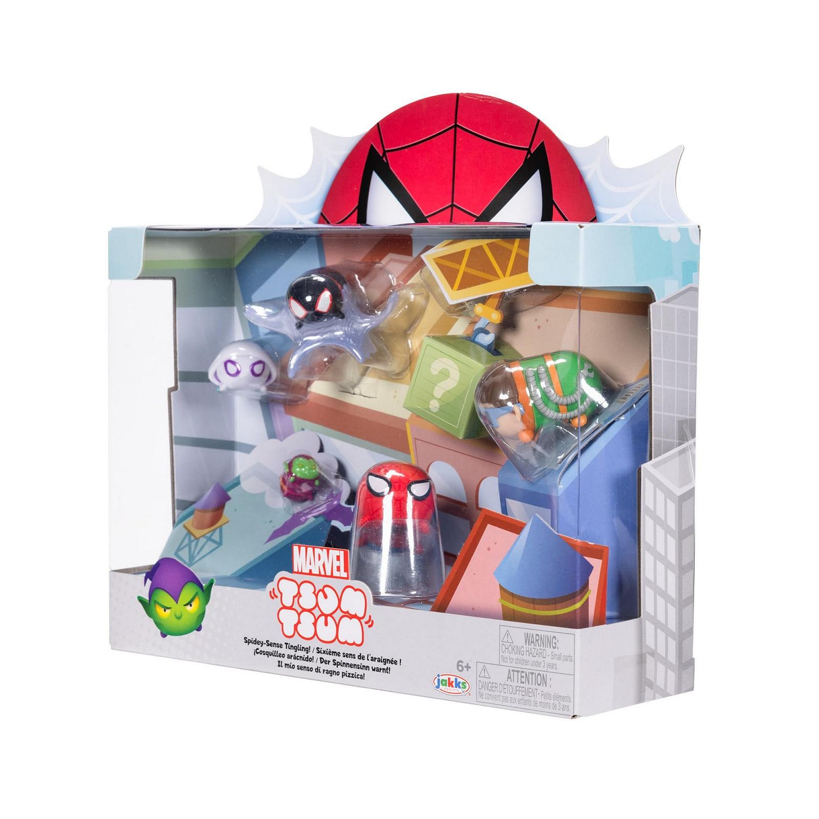 Набор фигурок Человек-паук Marvel Tsum Tsum Deluxe, 7 см, в комплекте большой Человек-паук, Призрачный паук и другие, для детей от 6 лет, фото №3