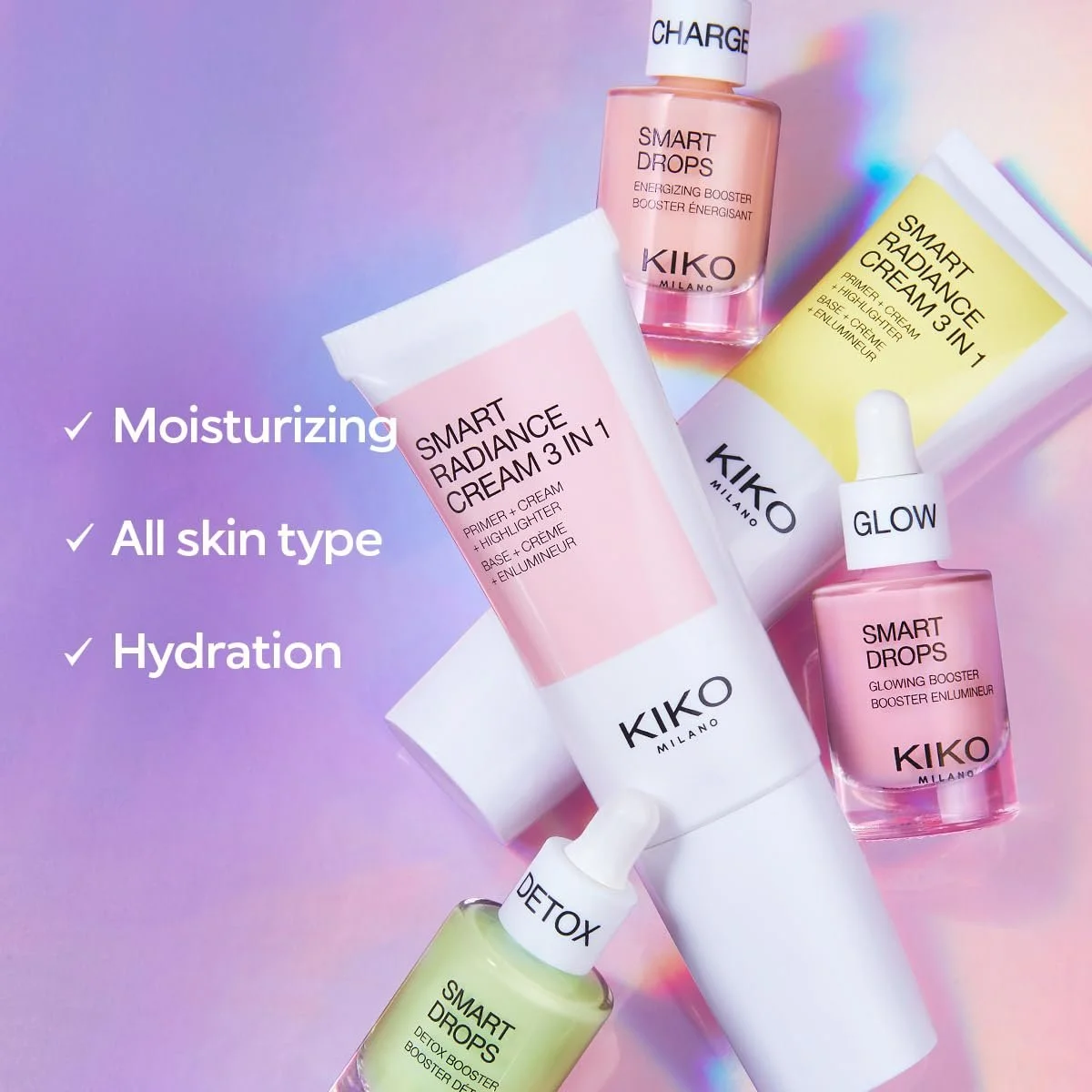 Зволожуючий денний крем KIKO Milano Smart Urban Shield SPF 50+, фото №5 Зволожуючий денний крем KIKO Milano Smart Urban Shield SPF 50+, фото №5