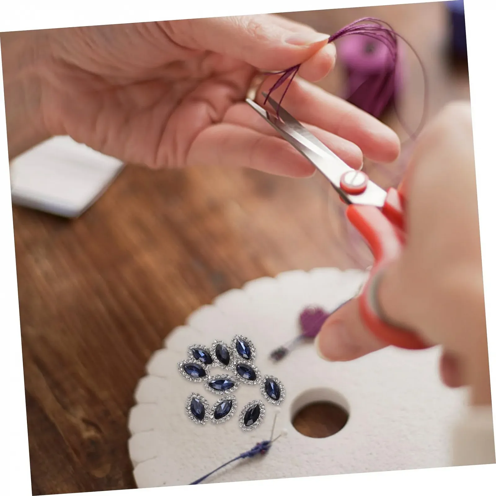 Прикраса Скло, Без каменів, 10 шт, фото №7