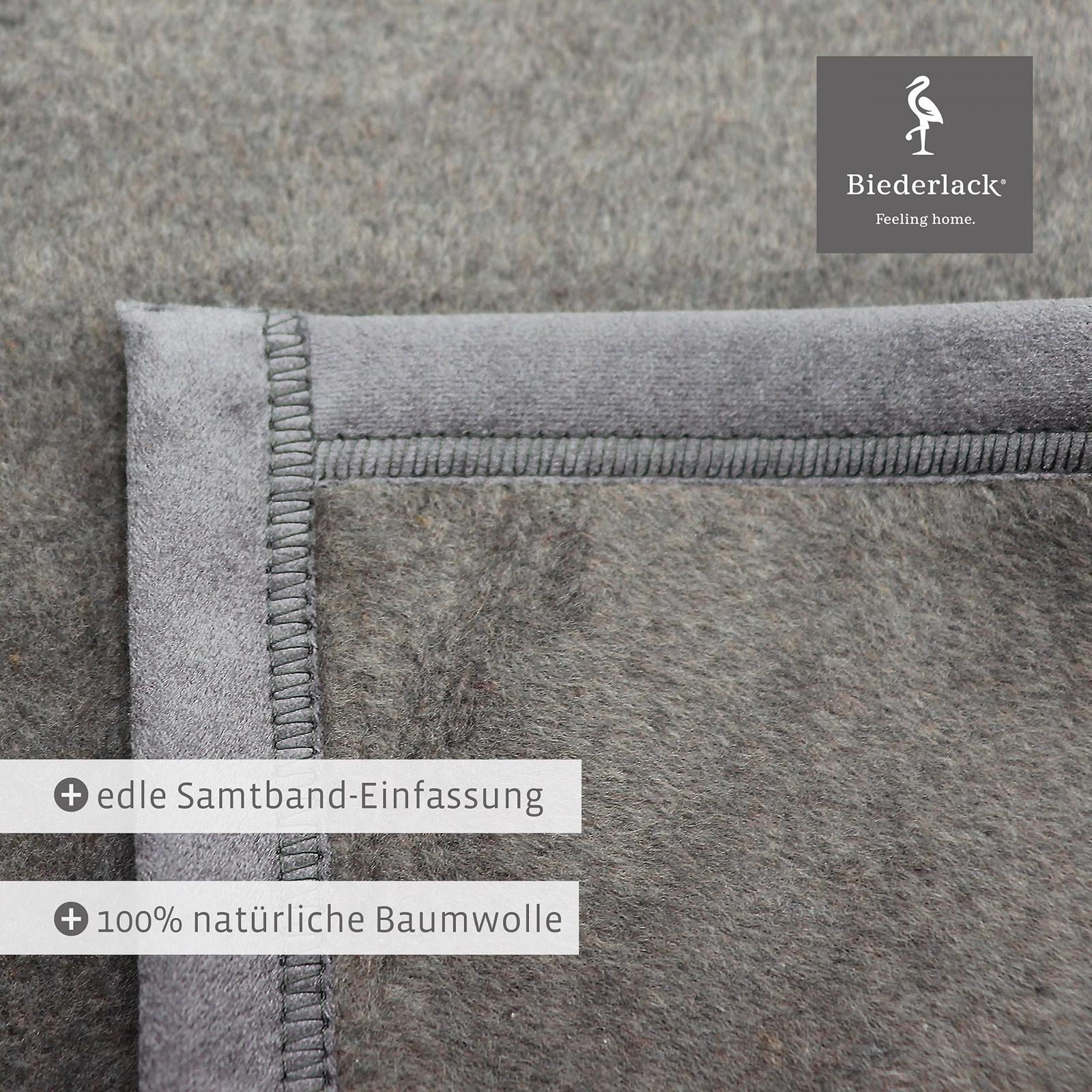 Покривало Biederlack Fluffy Бавовна Графіт 150 x 200 см, фото №5