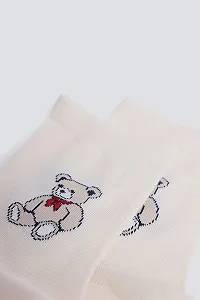 Шкарпетки Жіночі Springfield Teddy Bear Ecru З малюнком synthetic.ua - Фото 1