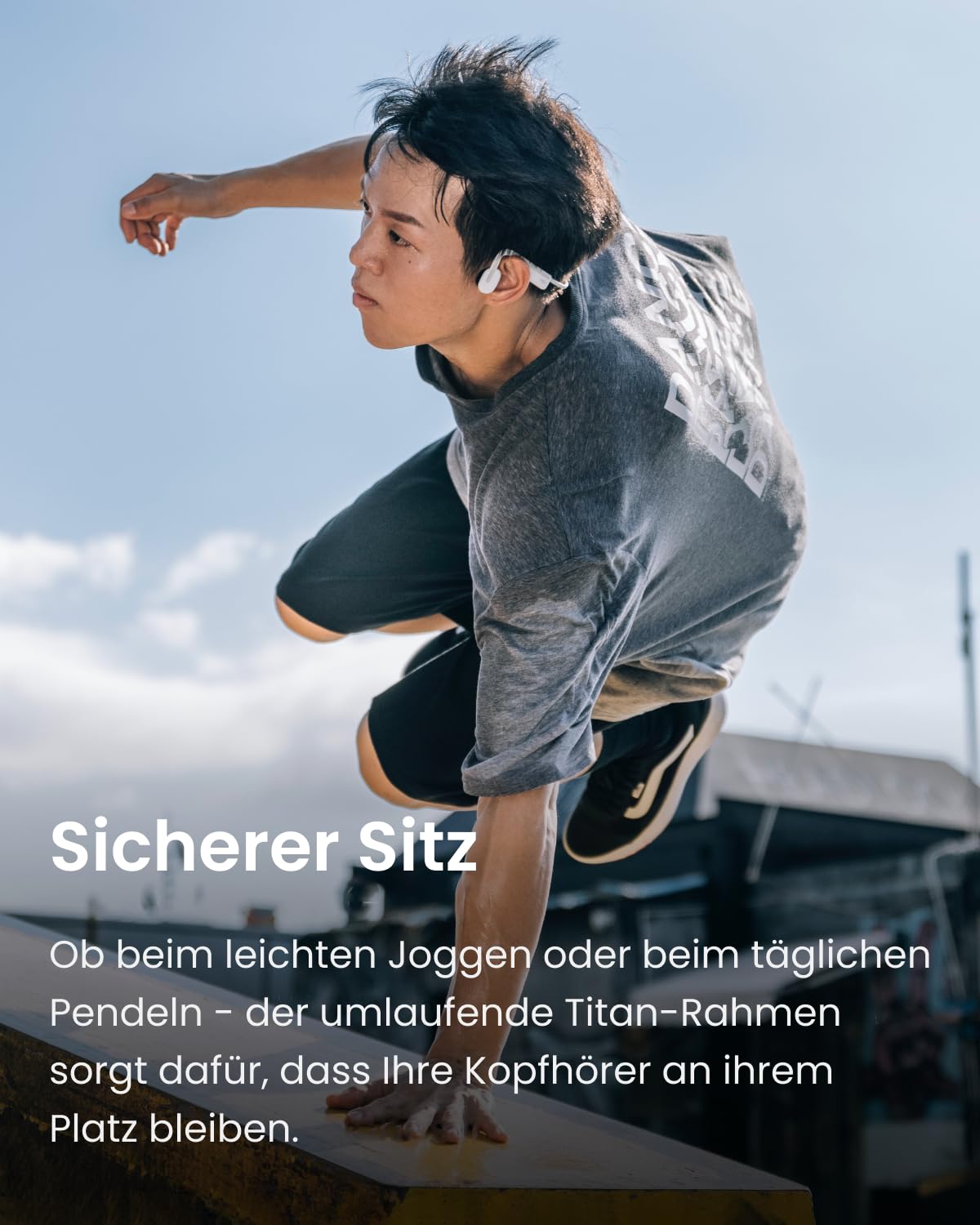 Наушники Shokz Bluetooth OpenMove Bone Звук Костной Проводимости Беспроводные Водонепроницаемые Пылезащитные Спортивные 6 часов Alpine Белые, фото №5