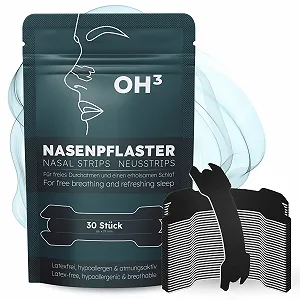 Пластирі для носа OH3 від хропіння та закладеності носа смужки проти хропіння для спорту та сну 30 шт - Фото 1