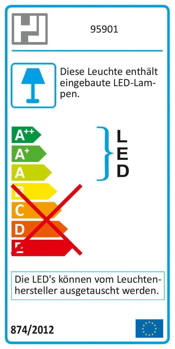 Настільна лампа Honsel Leuchten Lomia 95901 Латунь, фото №2