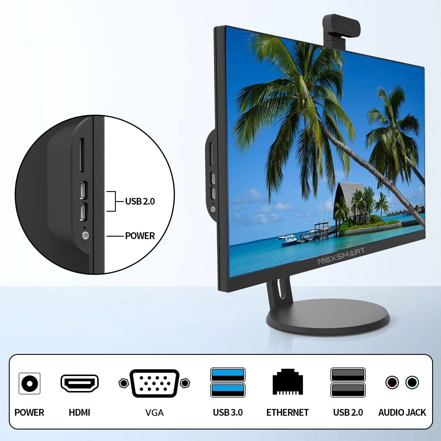 Моноблок FOTUS NX1-23 / Intel Core i7-4785T / RAM 8GB / SSD 512GB / Інтегрована графіка / HDMI / LAN / Wi-Fi / Bluetooth / Windows 11 Pro / Чорний (NX1-23), фото №3 Моноблок FOTUS NX1-23 / Intel Core i7-4785T / RAM 8GB / SSD 512GB / Інтегрована графіка / HDMI / LAN / Wi-Fi / Bluetooth / Windows 11 Pro / Чорний (NX1-23), фото №3