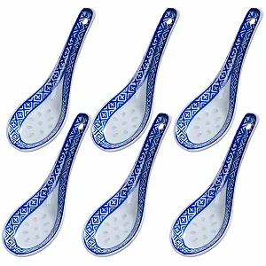Набір з 6 керамічних ложок для рамену - Фото 1