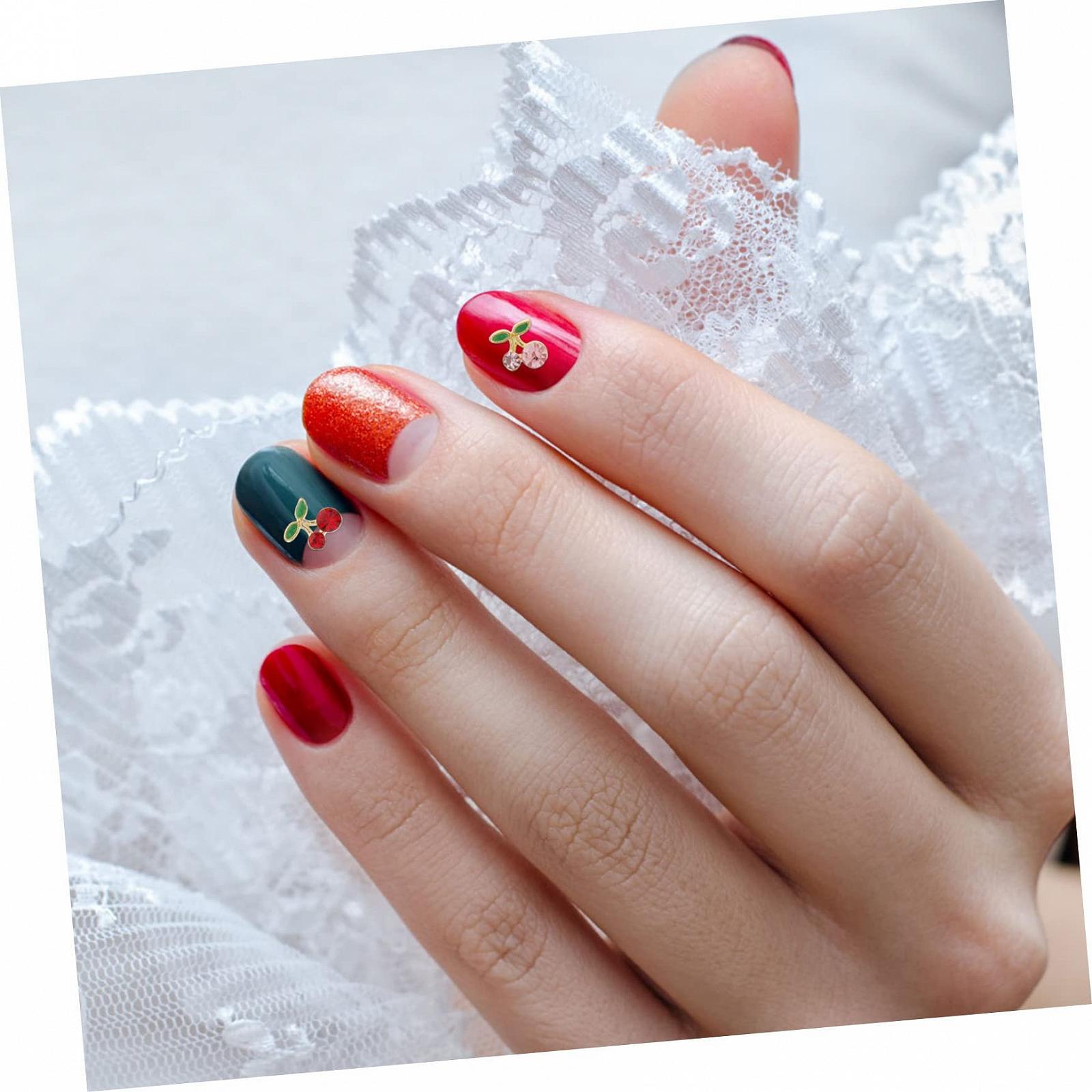 Прикраса для нігтів Вишня WOONEKY 36 шт., фото №4