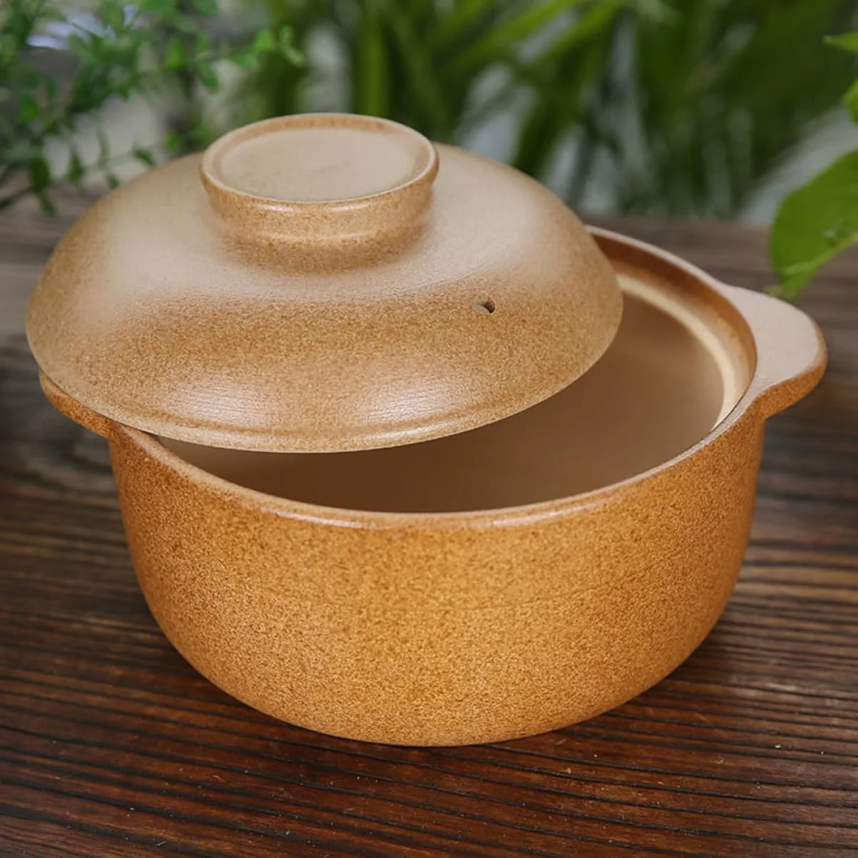 Кастрюля Toyvian керамическая 1,6 л с ручками для супа для плиты, фото №2