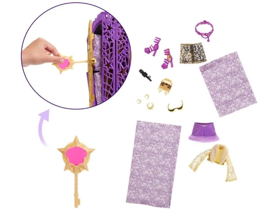 Monster High Clawdeen Wolf Клодин Вульф тайны Хаунтлливуда Skulltimate Secrets – шкаф, 19+ сюрпризов, фото №5 Monster High Clawdeen Wolf Клодин Вульф тайны Хаунтлливуда Skulltimate Secrets – шкаф, 19+ сюрпризов, фото №5