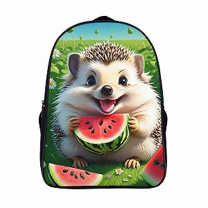 Рюкзак DPEOANEBN Hedgehog 3D, дитячий, великий, шкільний, 40x28x16 см - Фото 1
