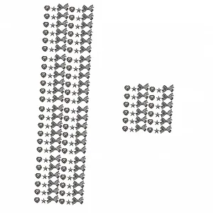 Набор для украшения ногтей в винтажном стиле Healvian 150 шт. Маникюрный шарм из прочного сплава для нейл-арта, рукоделия и изготовления ювелирных изделий для творческих женщин - Фото 1