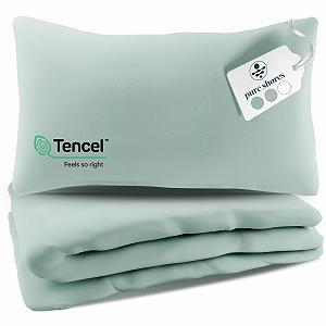 Комплект постільної білизни Lyocell pure shores 135 x 200 см, сатин, Ocean Green, 80 x 80 см synthetic.ua - Фото 1