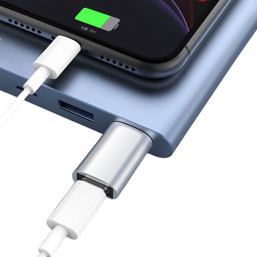 Адаптер Переходник Type-C мама на USB GT Gray 45830595, фото №2