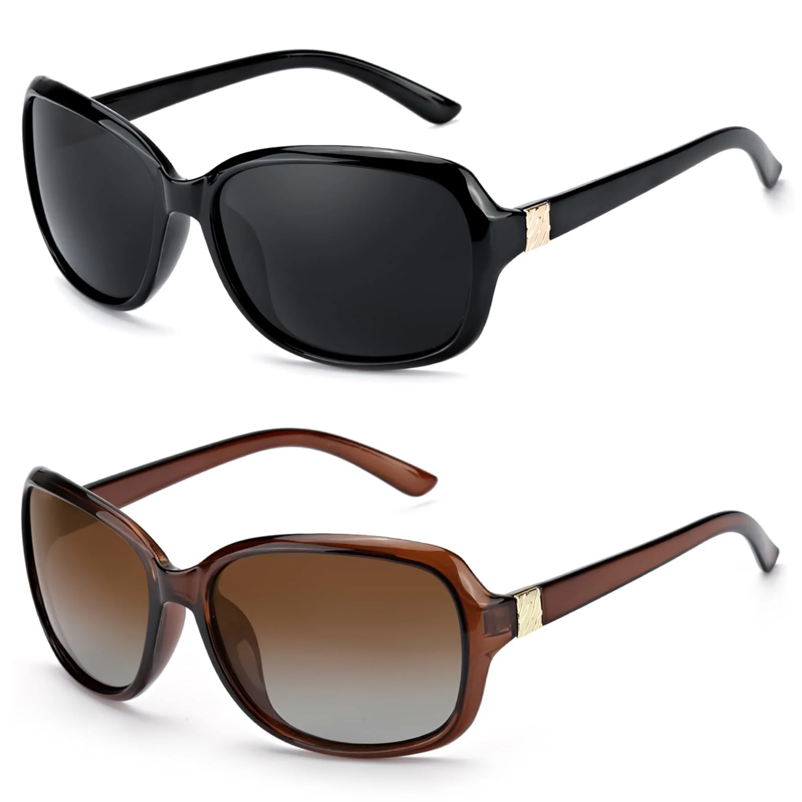 Жіночі Сонцезахисні окуляри Myiaur 2 шт Поляризовані лінзи UV400, фото №1