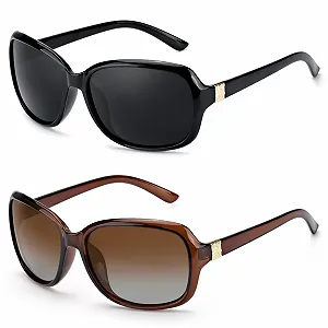 Жіночі Сонцезахисні окуляри Myiaur 2 шт Поляризовані лінзи UV400 - Фото 1