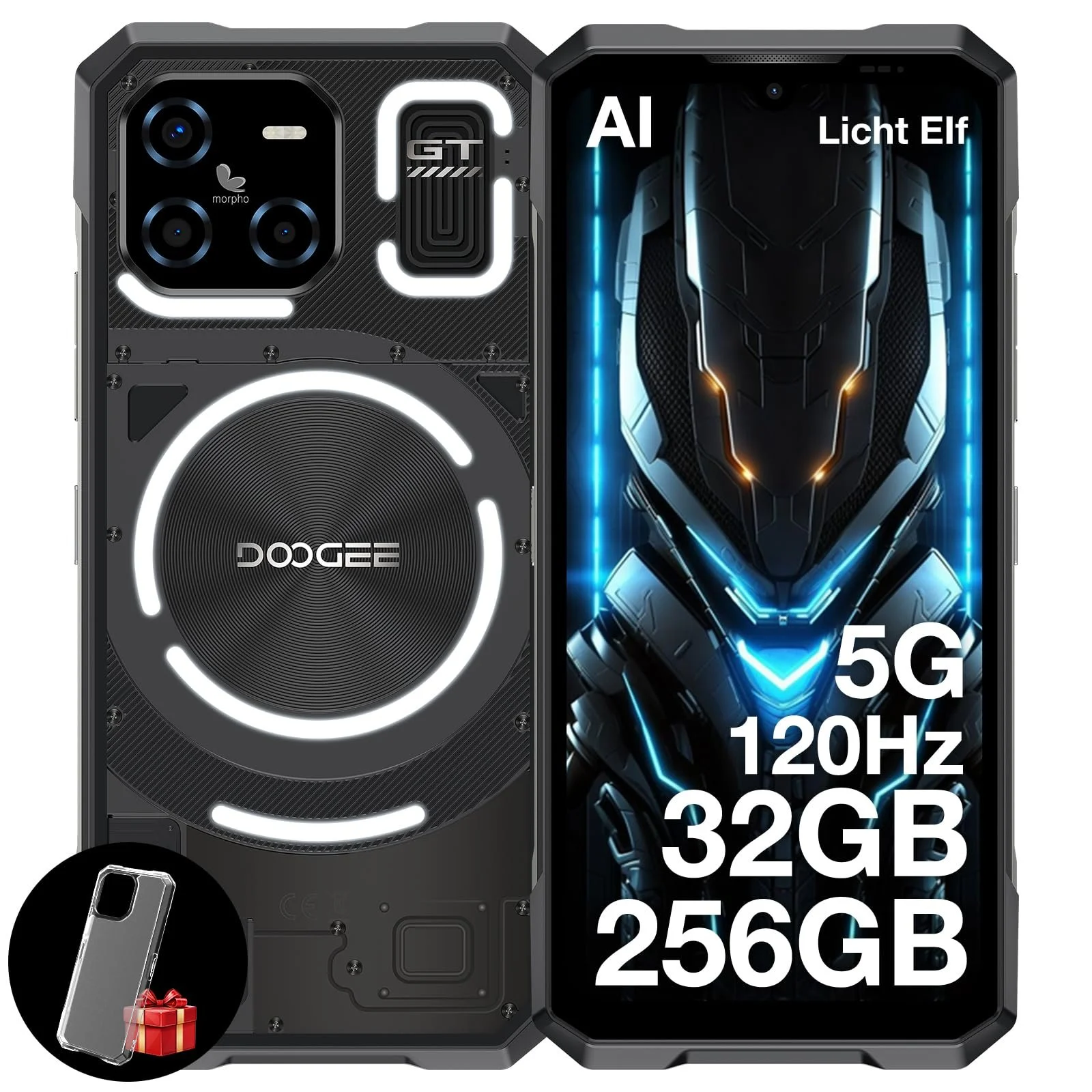 Смартфон DOOGEE Blade GT 5G 32GB/256GB 6.72 Inch FHD+ 120Hz Dimensity D7050, фото №1 Смартфон DOOGEE Blade GT 5G 32GB/256GB 6.72 Inch FHD+ 120Hz Dimensity D7050, фото №1