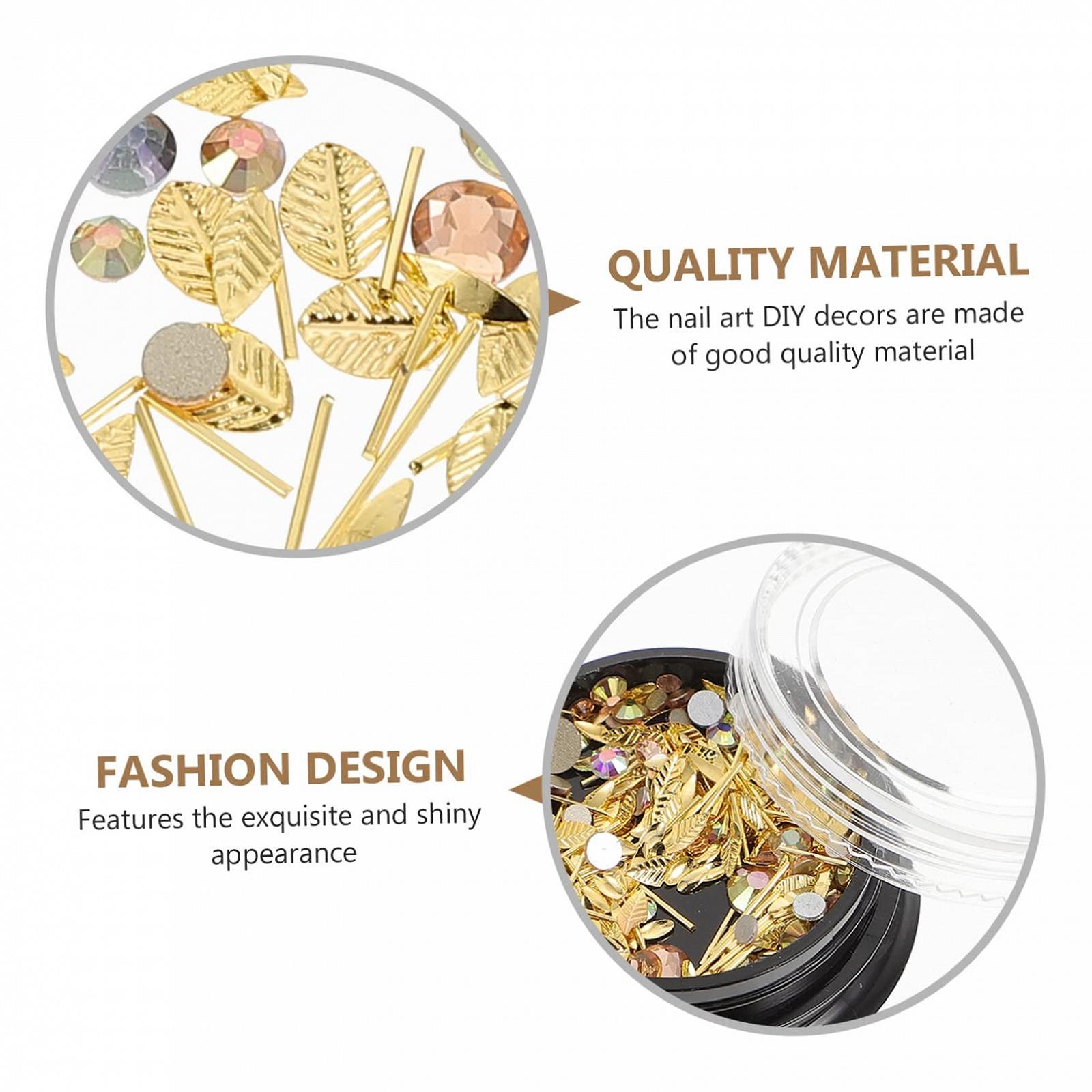 Прикраси для нігтів (2 коробки) MERRYHAPY 3D Метал, фото №7