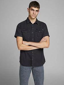 Рубашка Jack&Jones SHERIDAN SN 12159371 Denim Чёрный 2XL - Фото 1