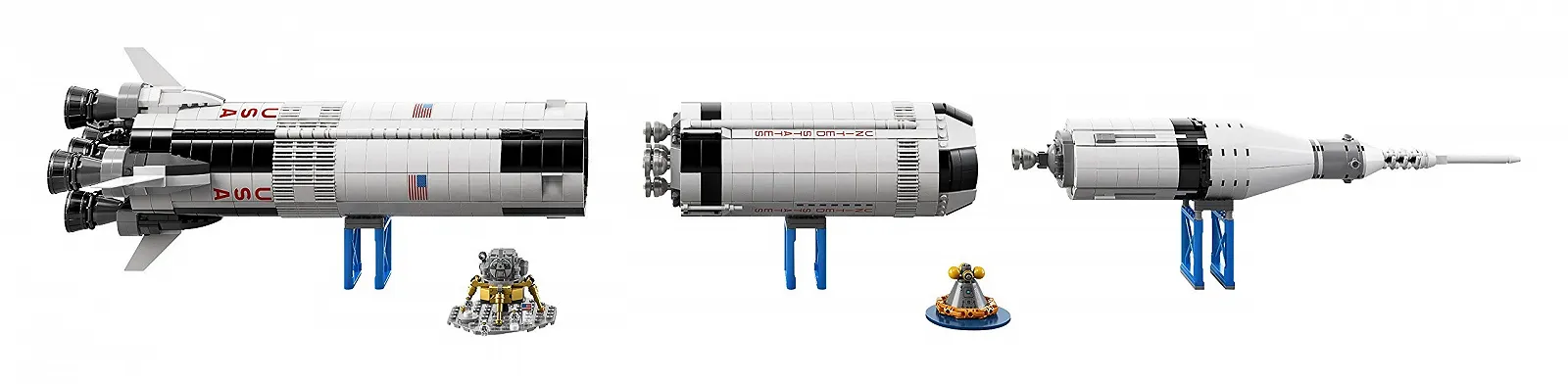 Конструктор LEGO Ideas NASA Apollo Saturn V 21309, 1969 деталей, фото №9