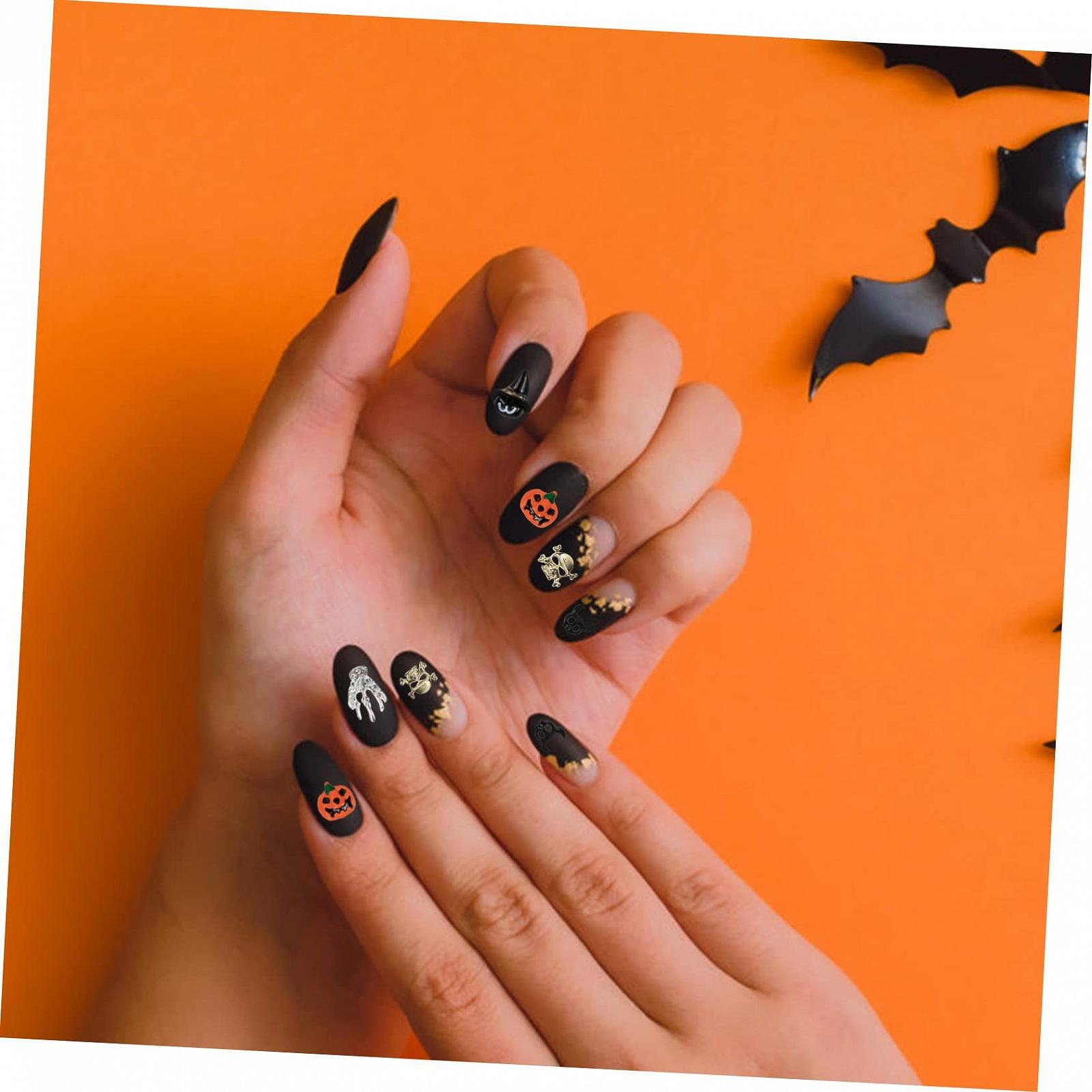 Набор металлических подвесок для ногтей WOONEKY Halloween 50 шт., фото №6