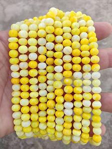 Бусины Опал Круглые Гладкие 8 мм, нить длиной 40.5 см, ожерелья, браслета - Фото 1