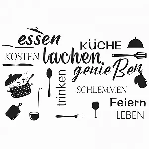 Наклейка на стіну Kitchen Life Написи Кухня Чорний - Фото 1