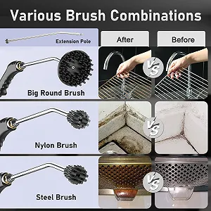 Пароочисник електричний ручний 1200 мл 220 V сенсорний екран synthetic.ua - Фото 1