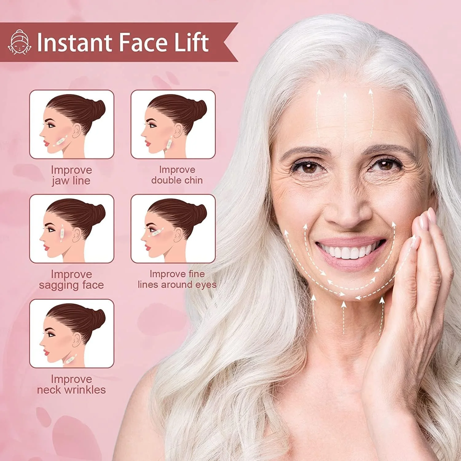 Стрічки для підтяжки обличчя DOKONIMO, 40 штук, фото №4