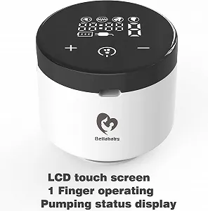 Молоковідсмоктувач електричний Bellababy 2 Series, подвійний портативний, hands-free, з сенсорним LCD-дисплеєм, акумуляторний, 4 режими, 9 рівнів synthetic.ua - Фото 1