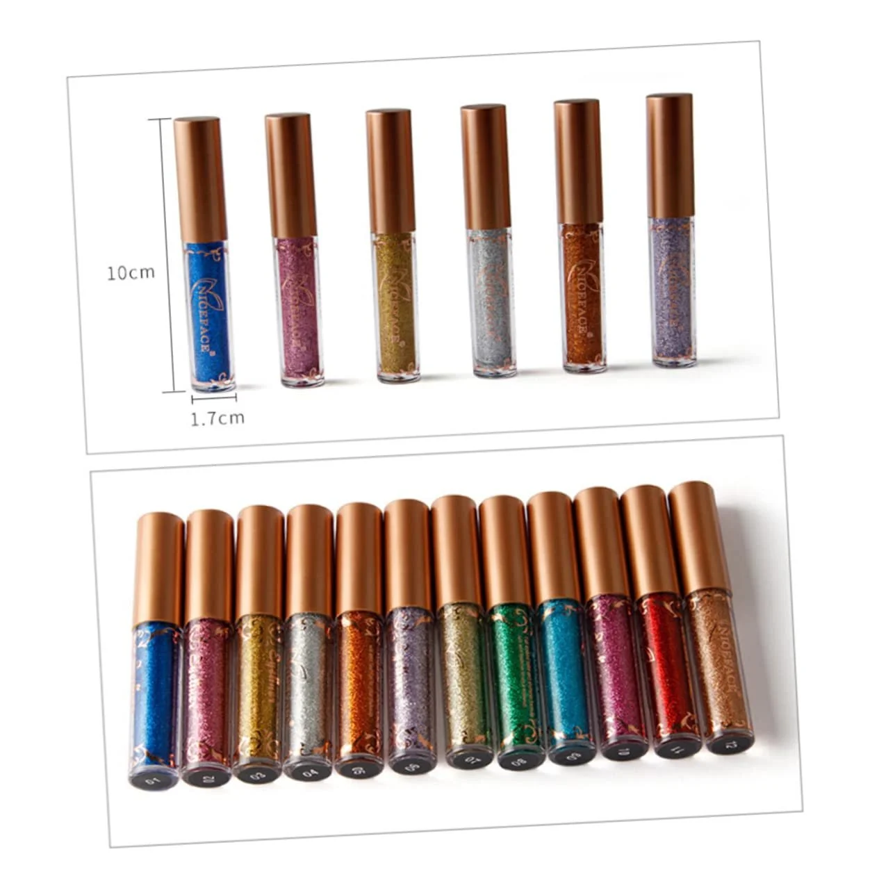 Підводка для очей DOITOOL Farbiger Eyeliner-stift Металік, фото №7