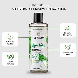 Гель для душа Pure Mineral Aloe Vera Увлажняющий 400 мл synthetic.ua - Фото 1