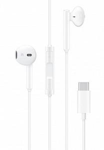 Наушники Huawei CM33 USB-C Тип C Стерео Звук Белый - Фото 1