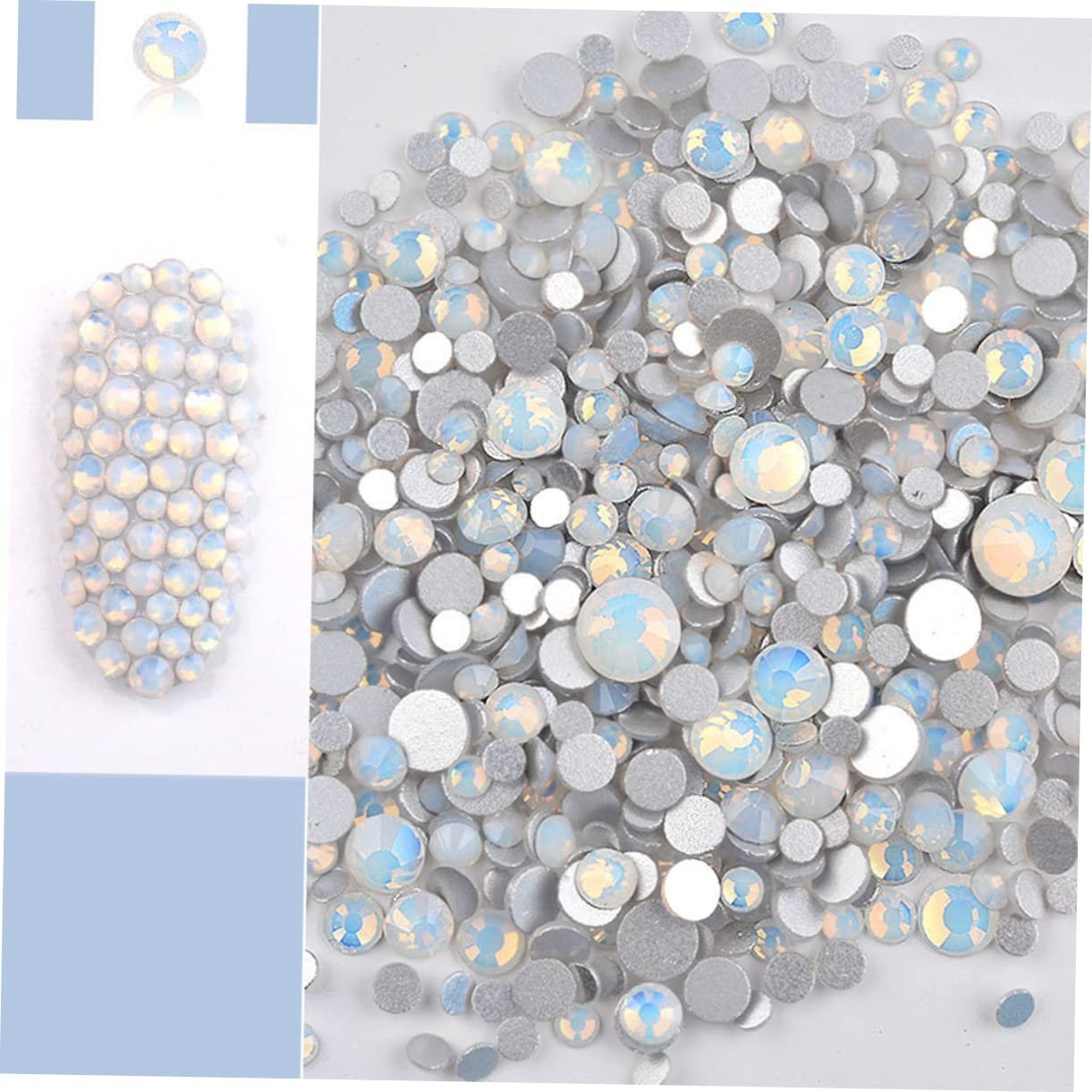 Стразы Стекло Beavorty Разноцветные 4 шт., фото №6