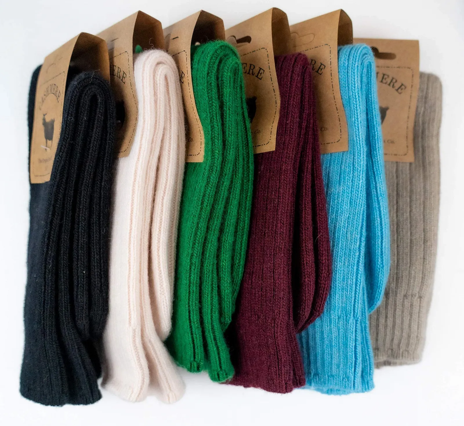 Женские носки из тонкого кашемира и мериносовой шерсти, очень мягкие, теплые, зимние, пушистые, средней длины, фото №4