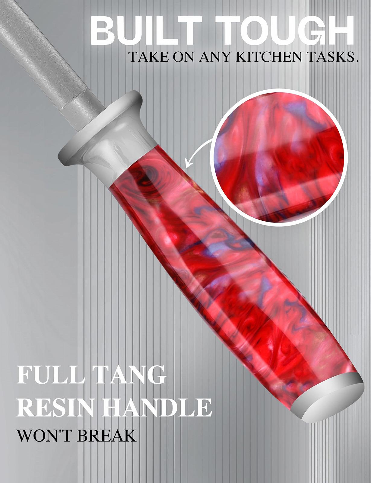 Мусат WILDMOK Professional 23 см німецька високовуглецева нержавіюча сталь хром, фото №4